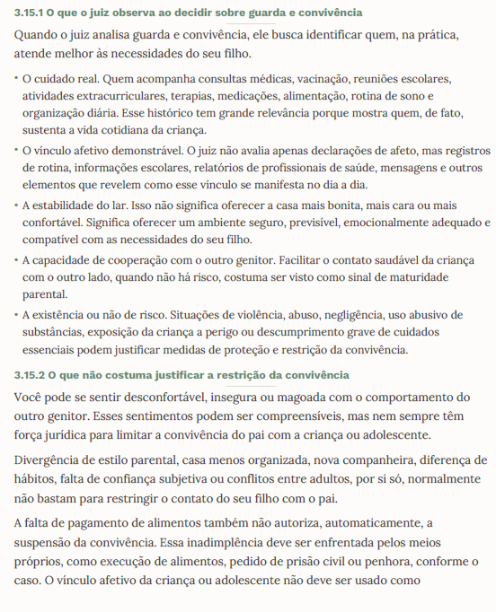 Organização da rotina, responsabilidades e despesas dos filhos